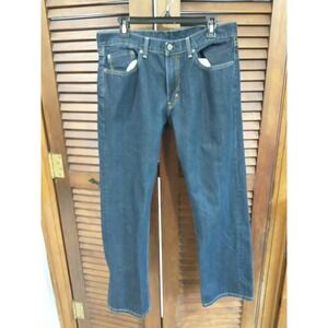 Levis 559 Men's 34X32 Relaxed Fit Denim Blue Jeans Pants - Dark Wash